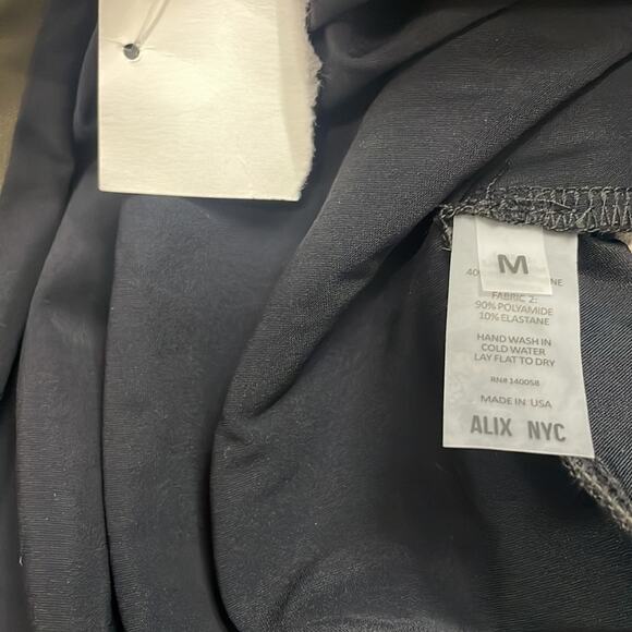 Alix NYC Green Faux Leather Bodysuit Size M New Retails $245 - Picture 9 of 9